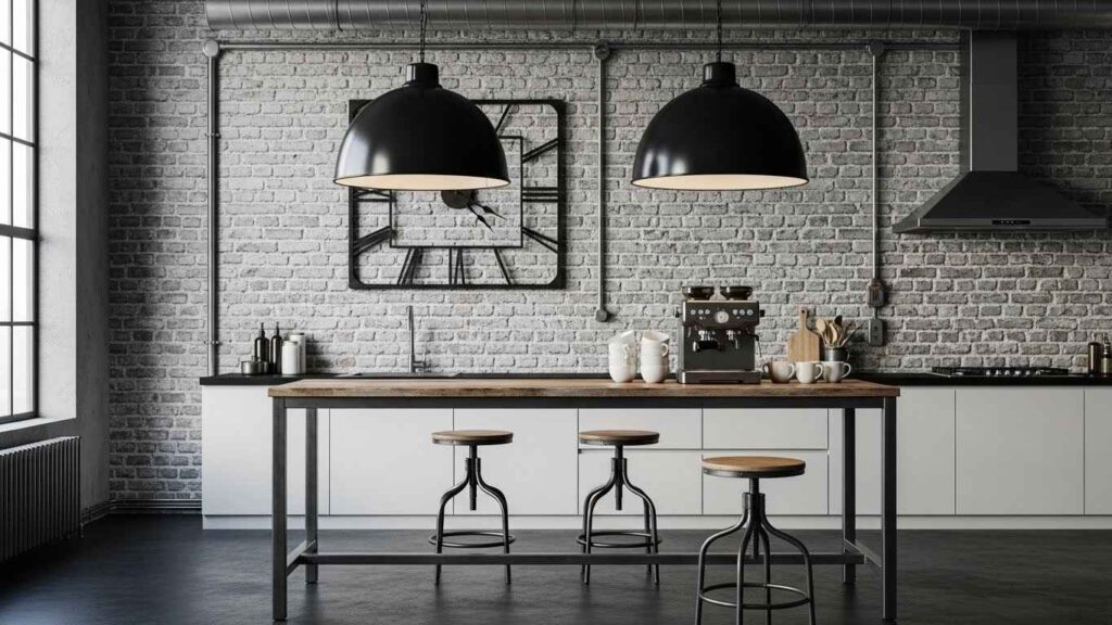 The Industrial Bar Table & Stools