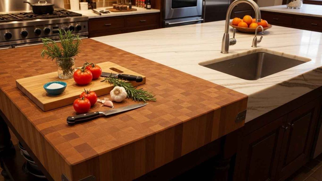 The Integrated Butcher Block Prep Station