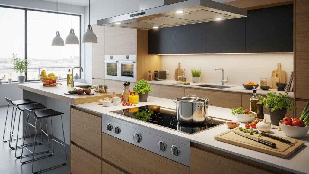 The Island with a Cooktop Hub