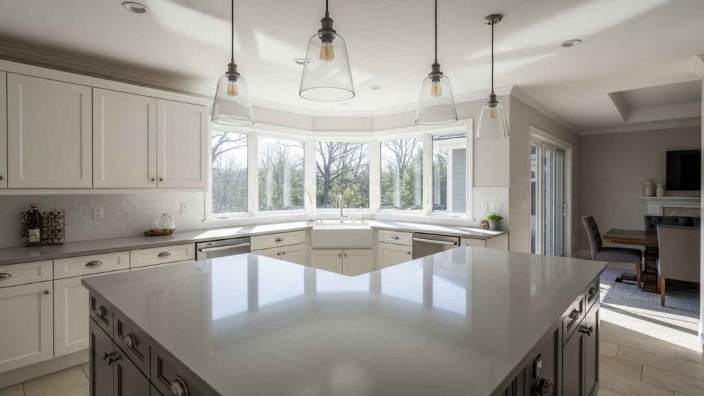 The L-Shaped Island for Corner Flow