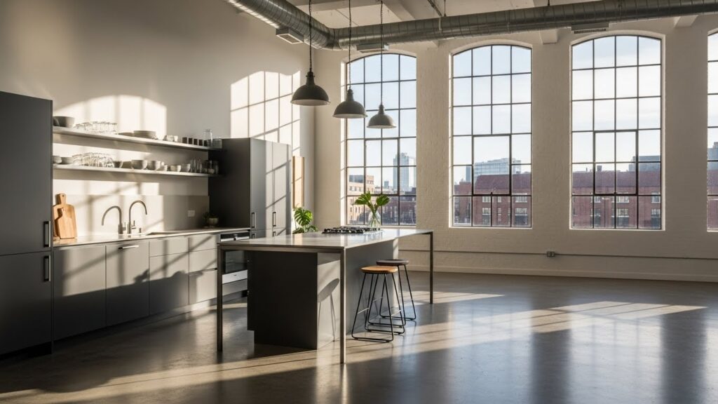 The Light-Flooded Loft Kitchen