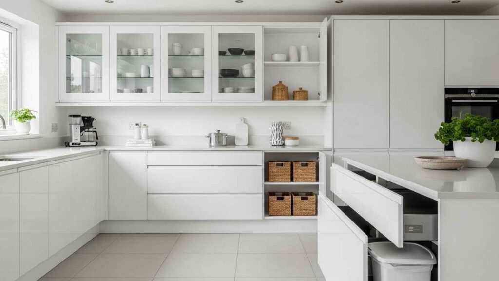 The Magic of White Kitchen Storage