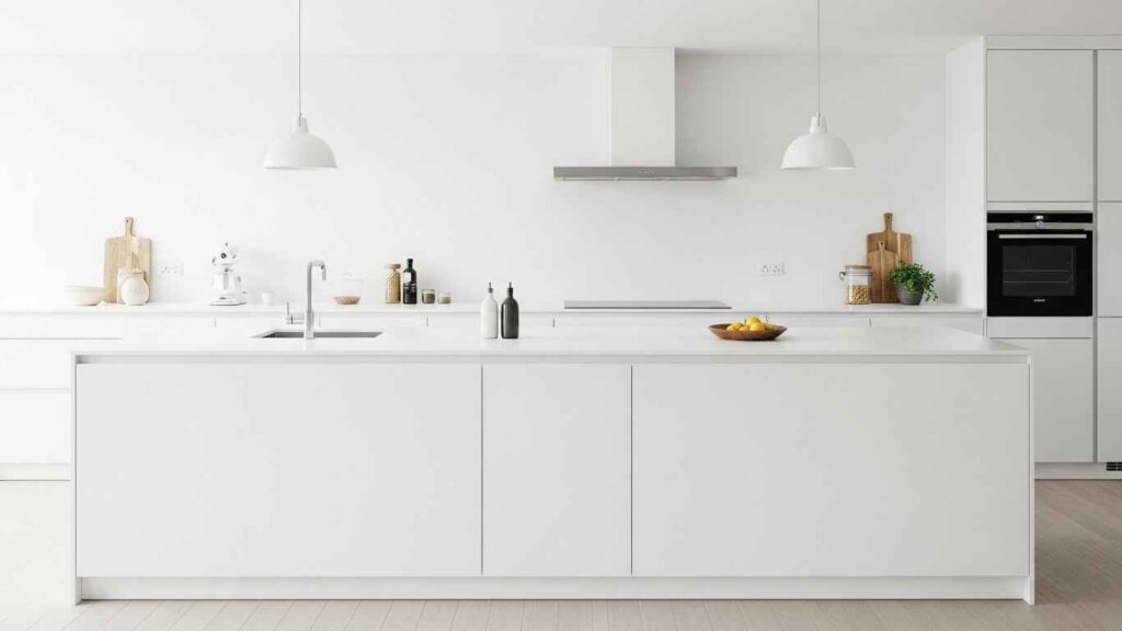 The Minimalist All-White Kitchen