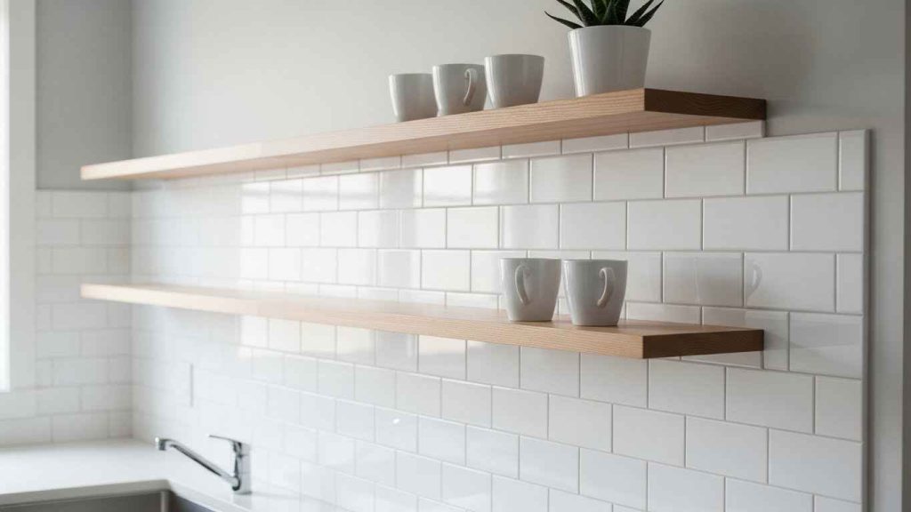 The Minimalist Floating Shelf Backsplash