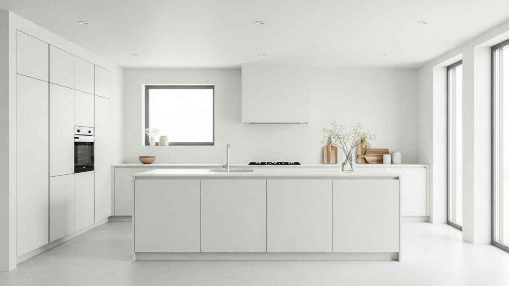 The Minimalist White Kitchen