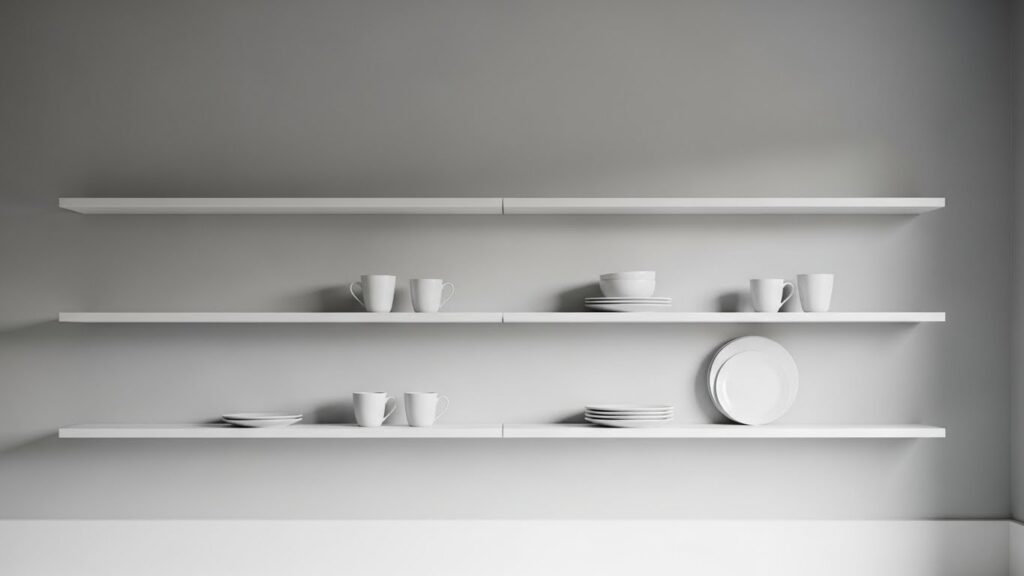 The Minimalist's Open Shelf Oasis