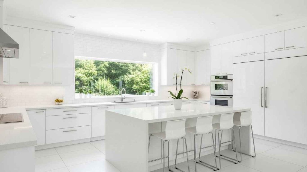 The Monochromatic All-White Kitchen