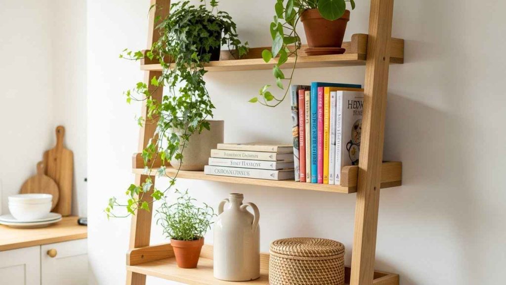 The Multi-Tier Ladder Shelf