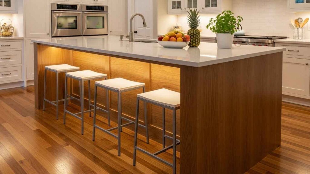 The Open-Sided Island for Stools