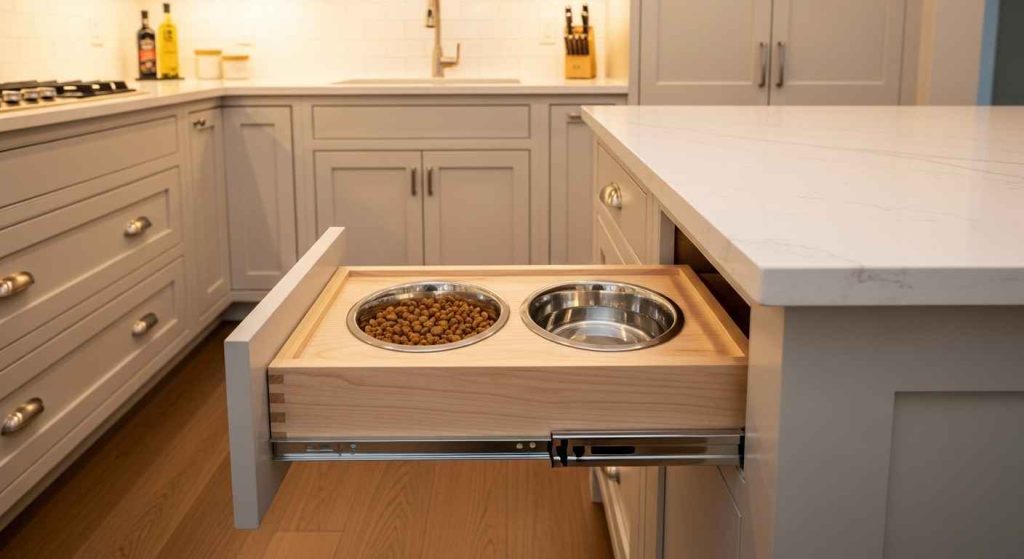 The Paw-fect Pull-Out Food and Water Bowl Drawer