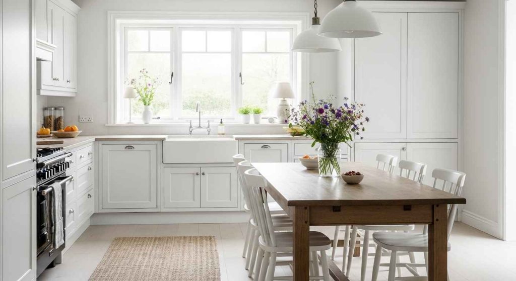 The Quintessential White Cottage Kitchen