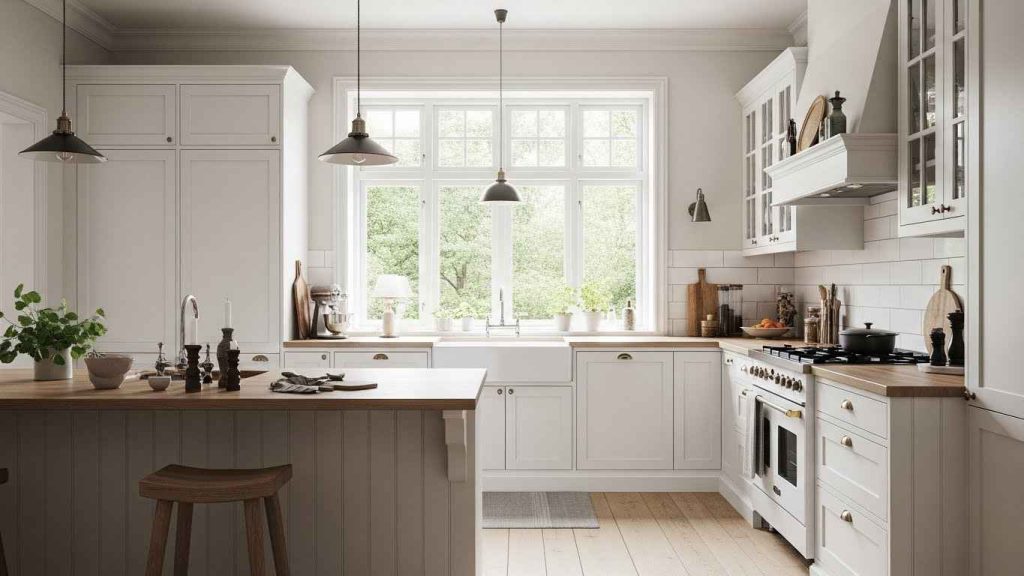 The Quintessential White Scandinavian Kitchen