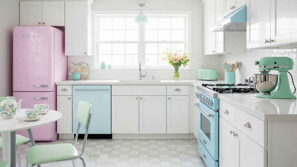 The Retro Glossy Kitchen Aesthetic