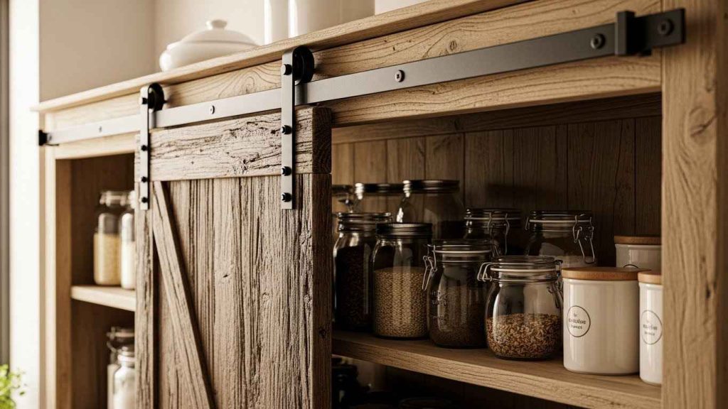 The Sliding Barn Door Shelf
