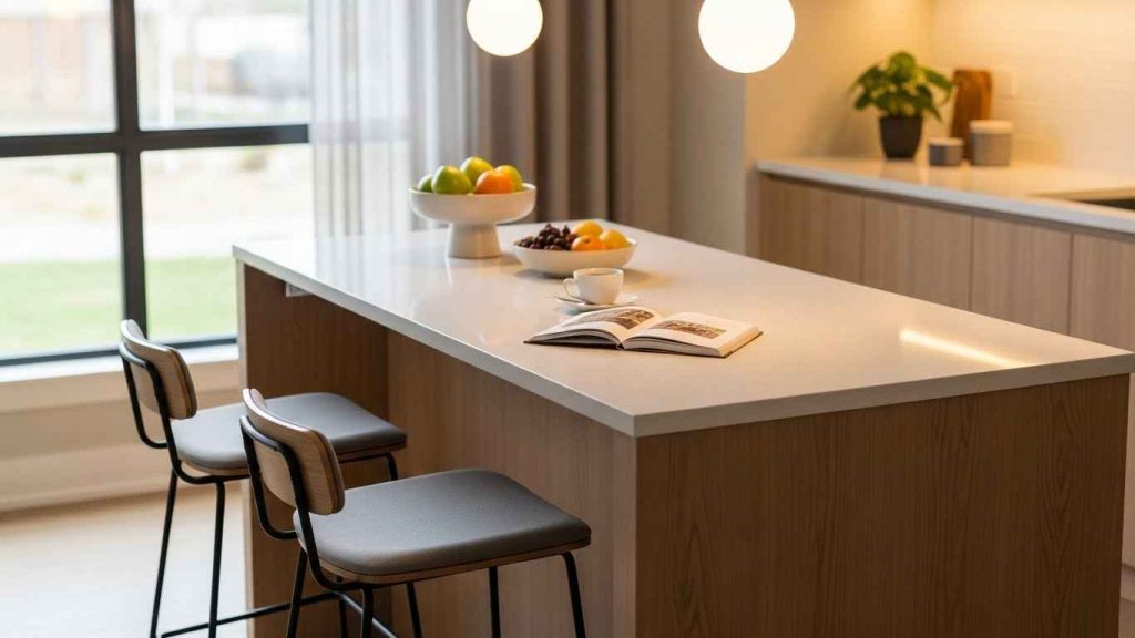 The Slim Island with Stools