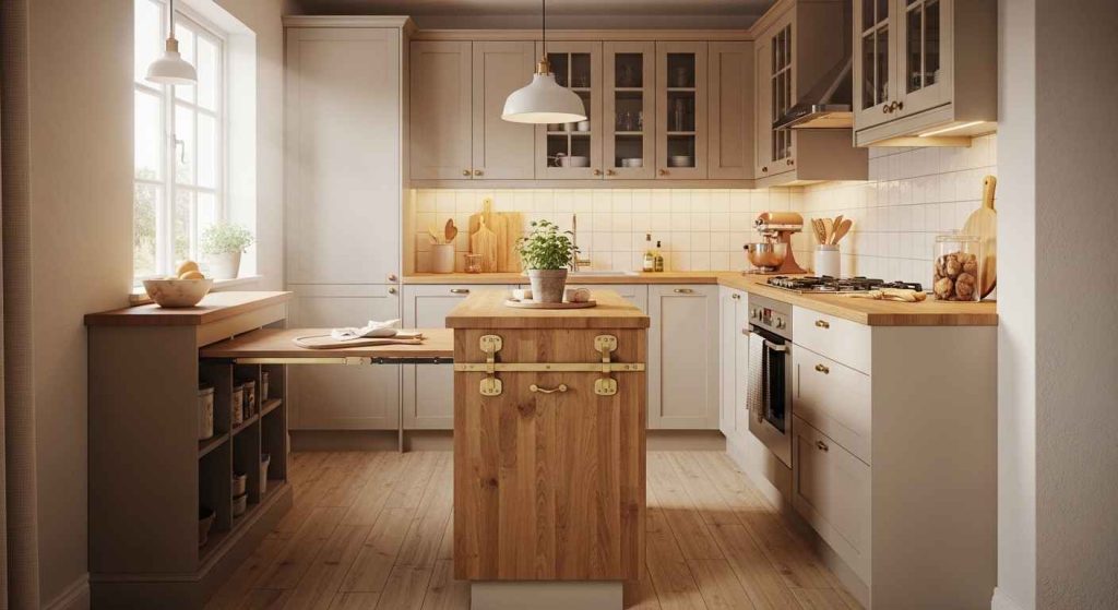 The Space-Saving Flip-Down Leaf