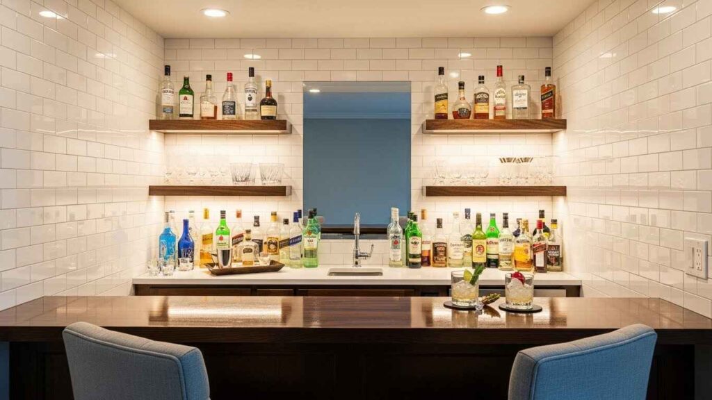 The Subway Tile Wet Bar