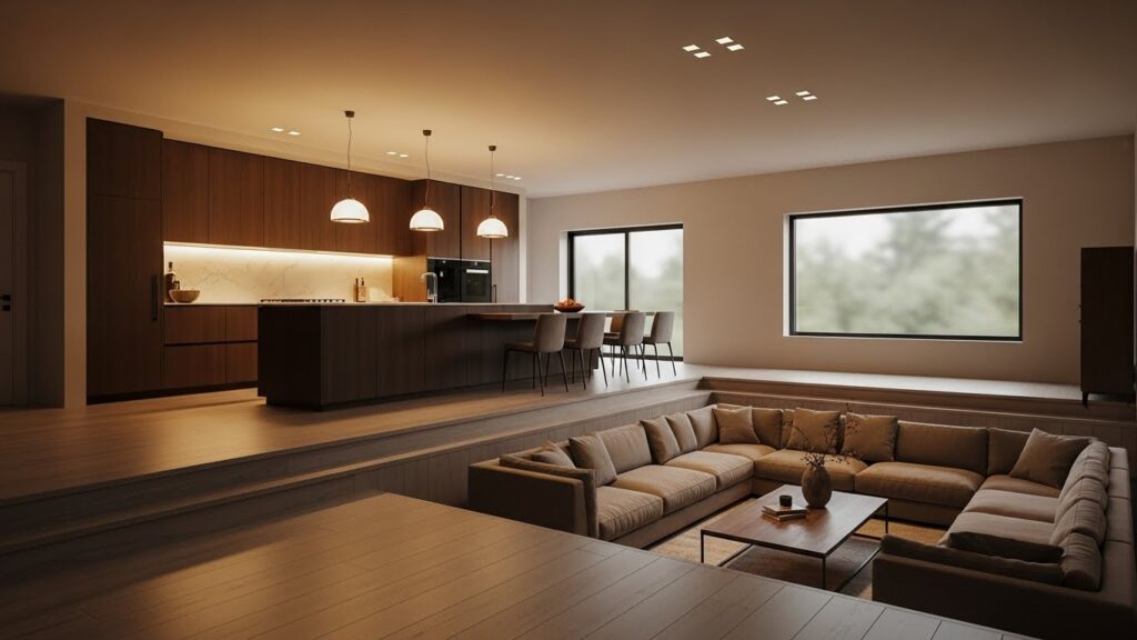 The Sunken Conversation Pit Kitchen