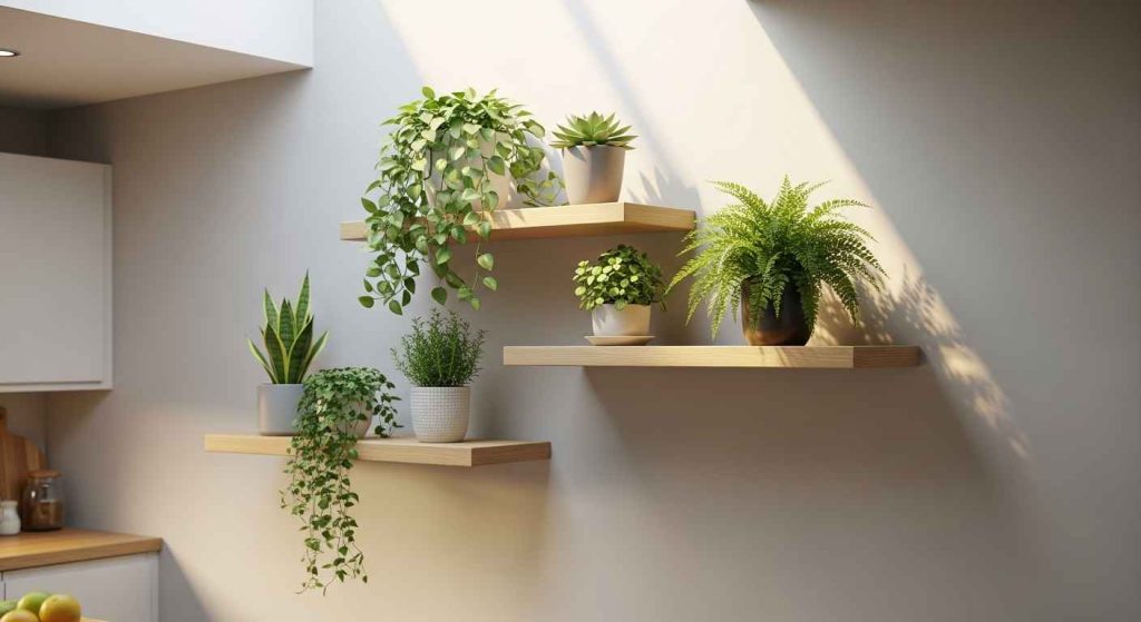 The Tiered Modern Kitchen Shelves