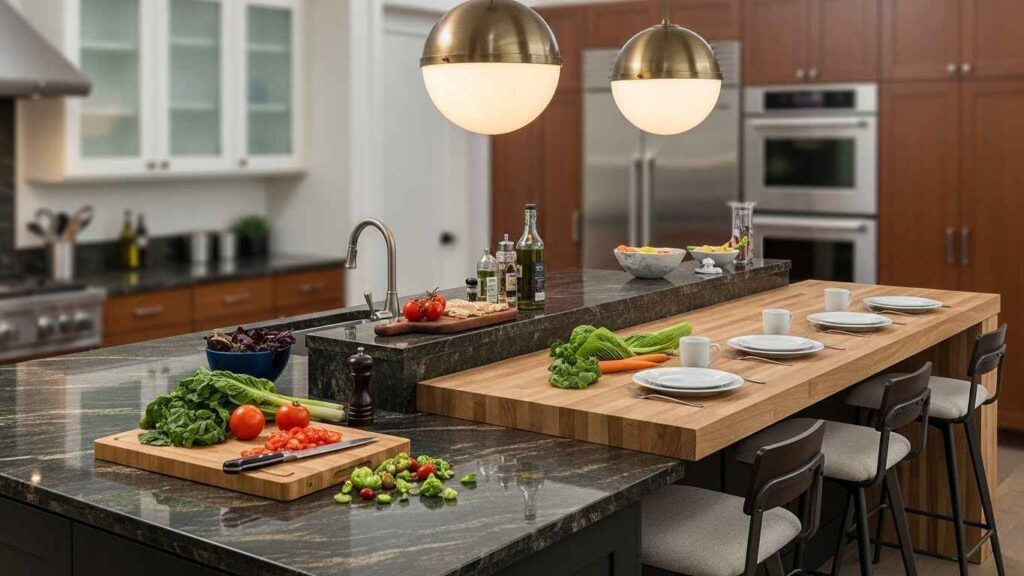 The Two-Tiered Entertaining Island