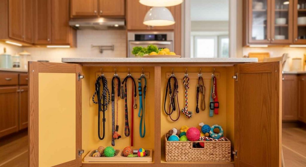 The Ultimate Leash & Toy Storage Cabinet