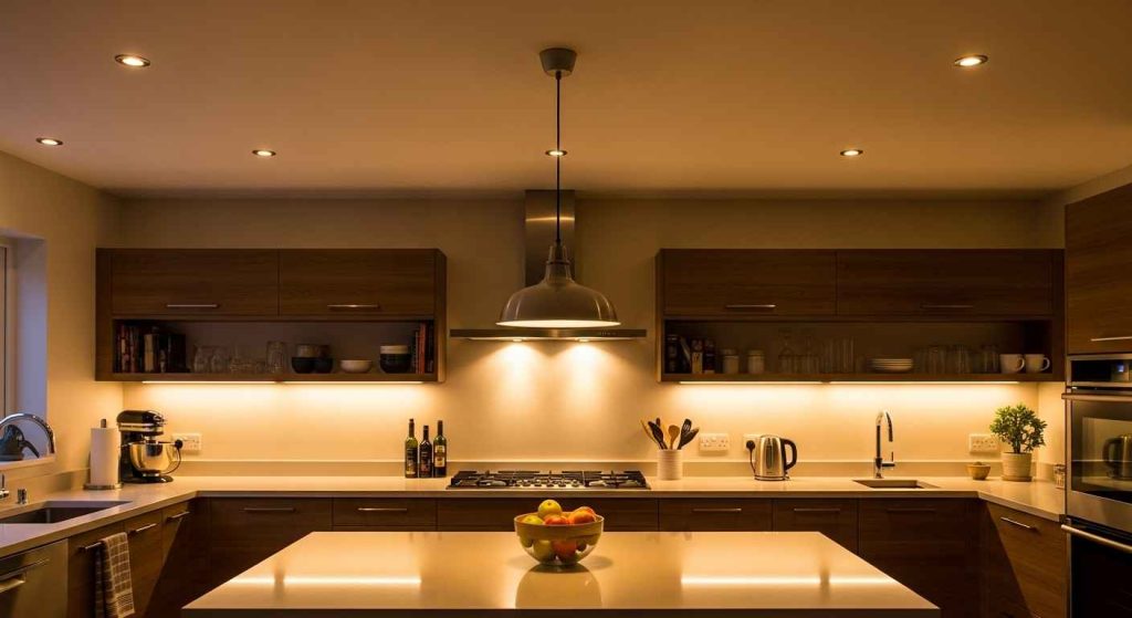 The Ultimate Neutral Kitchen Lighting