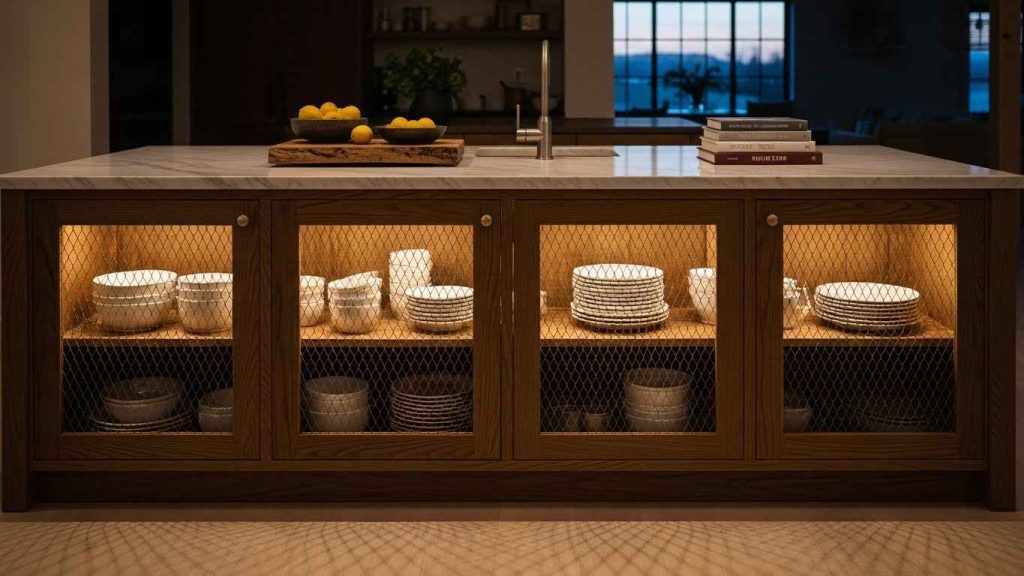 The Wire Mesh Cabinet Door