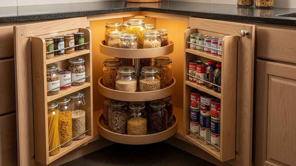 Tiered Corner Shelf Solutions