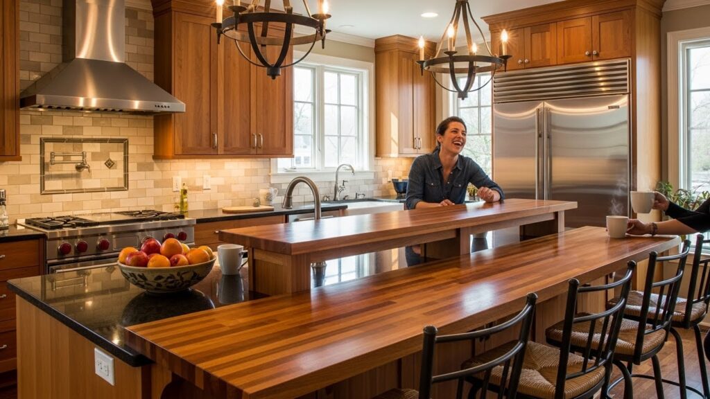 Tiered Countertops for Multiple Levels