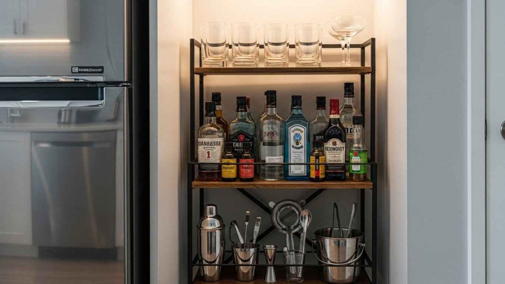 Tiered Trolley for Tight Spaces