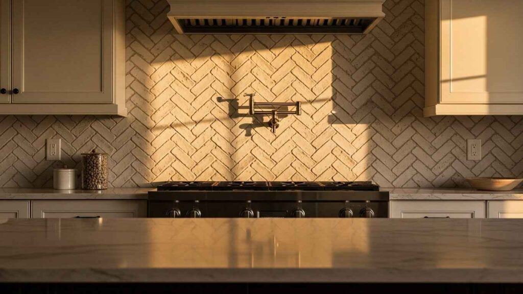 Timeless Herringbone Brick