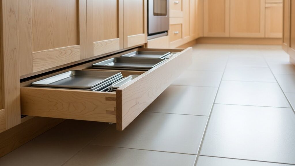 Toe-Kick Drawer Shelves