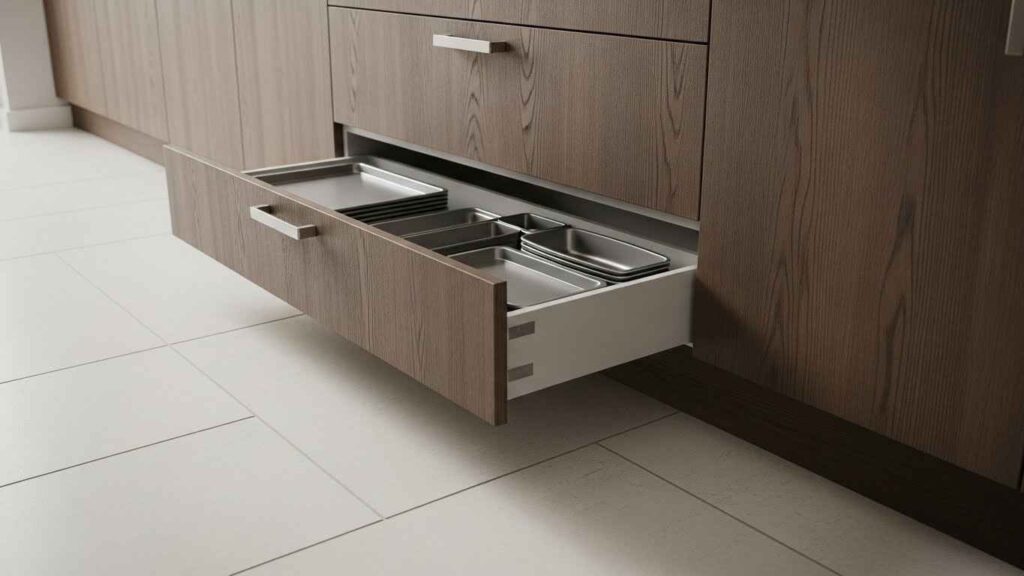 Toe-Kick Drawer Storage