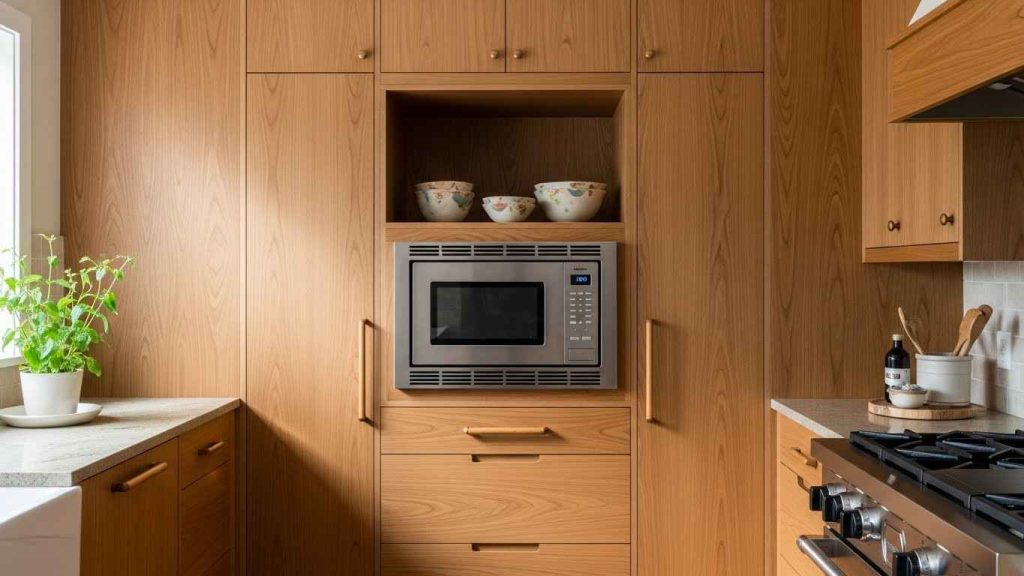 Tucked-In Microwave Nook