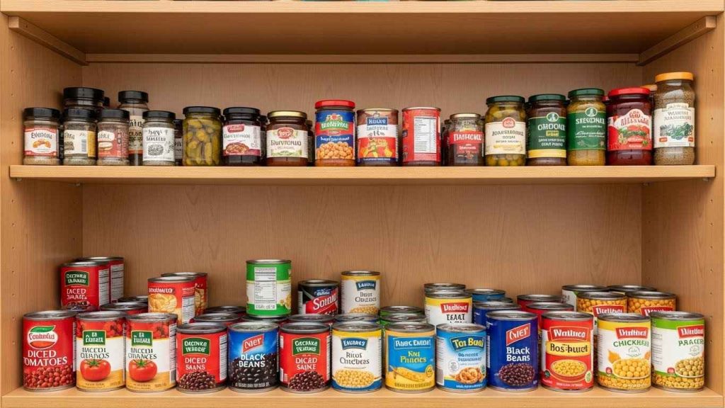 Two-Tiered Cabinet Shelving