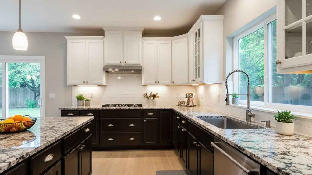 Two-Tone Cabinets & Granite Counters