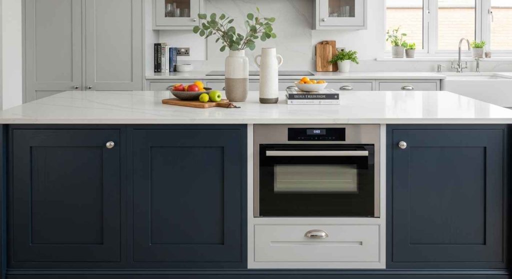 Two-Toned Island with Built-In Oven