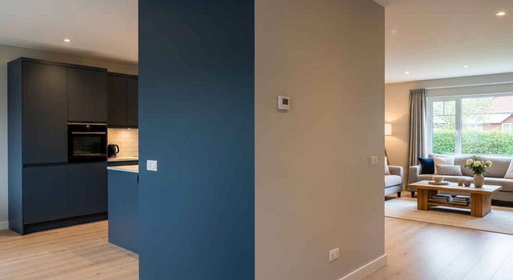 Two-Toned Partition Walls