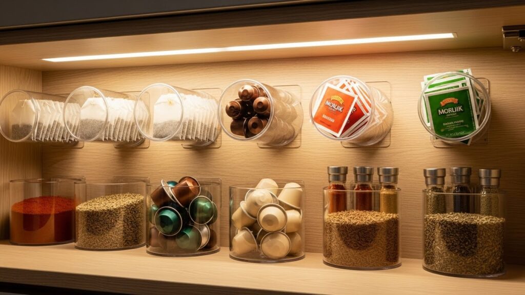 Under-Cabinet Jar Storage