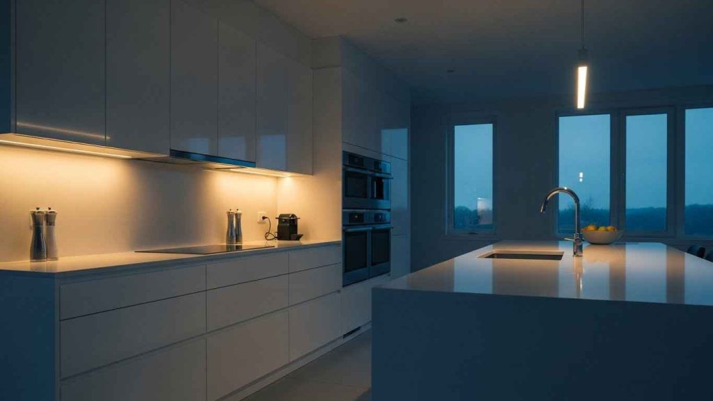 Under-Cabinet Lighting for a Bright, Orderly Feel