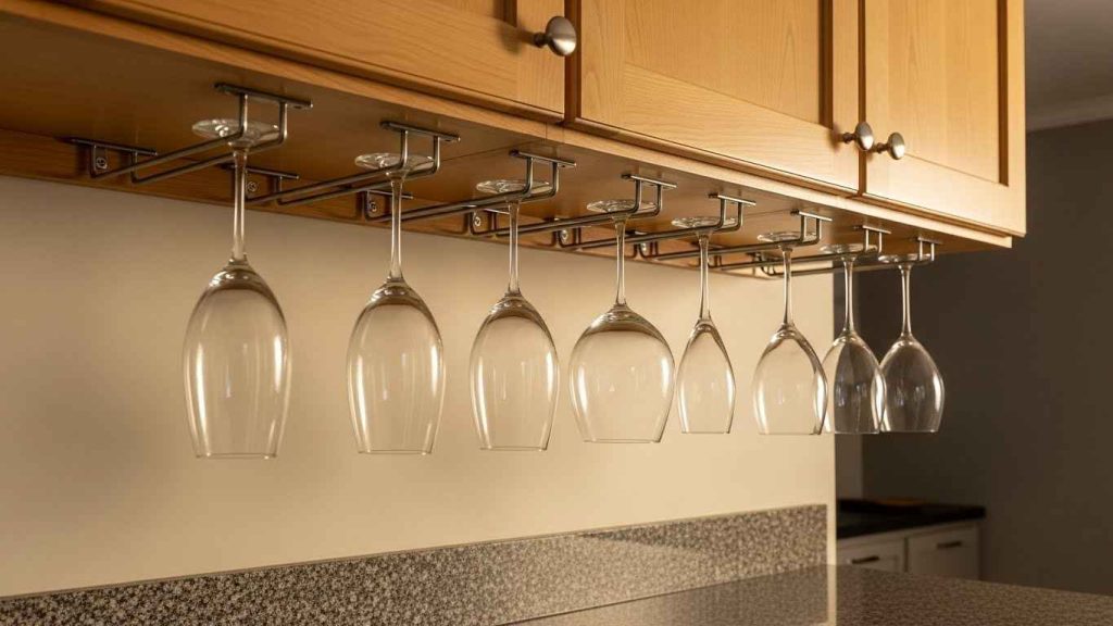 Under-Cabinet Stemware Hooks