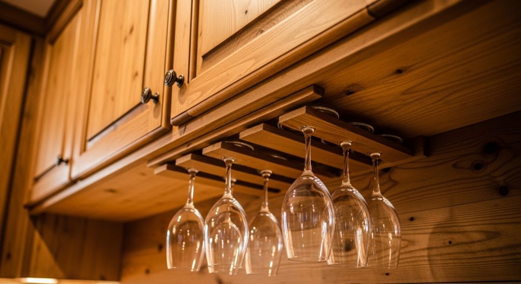 Under-Cabinet Stemware Rack