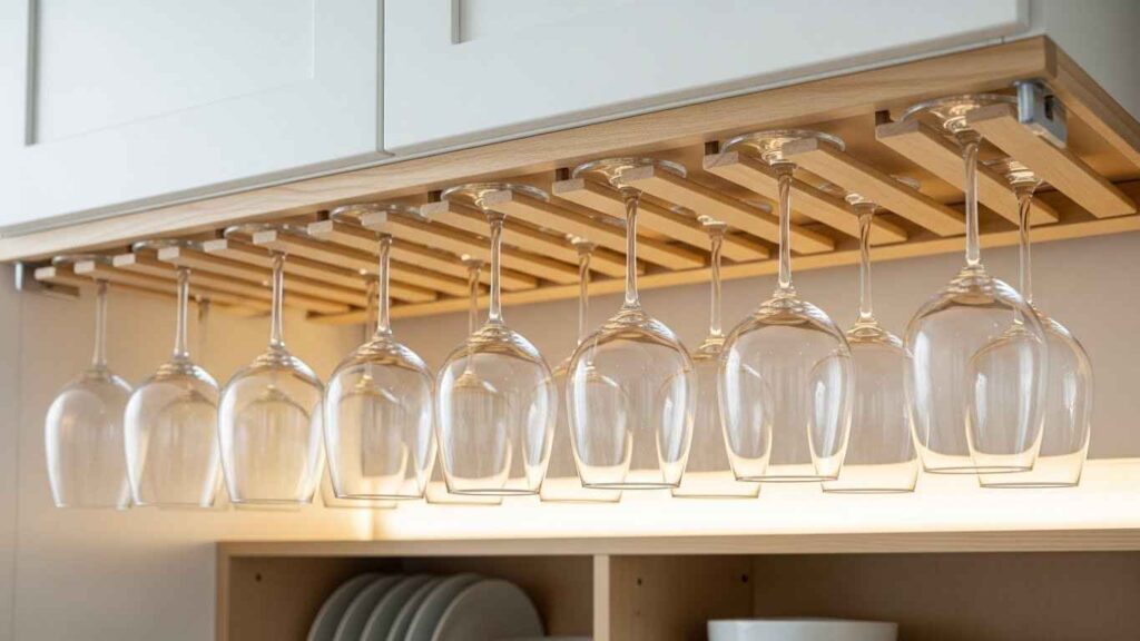 Under-Cabinet Stemware Rack