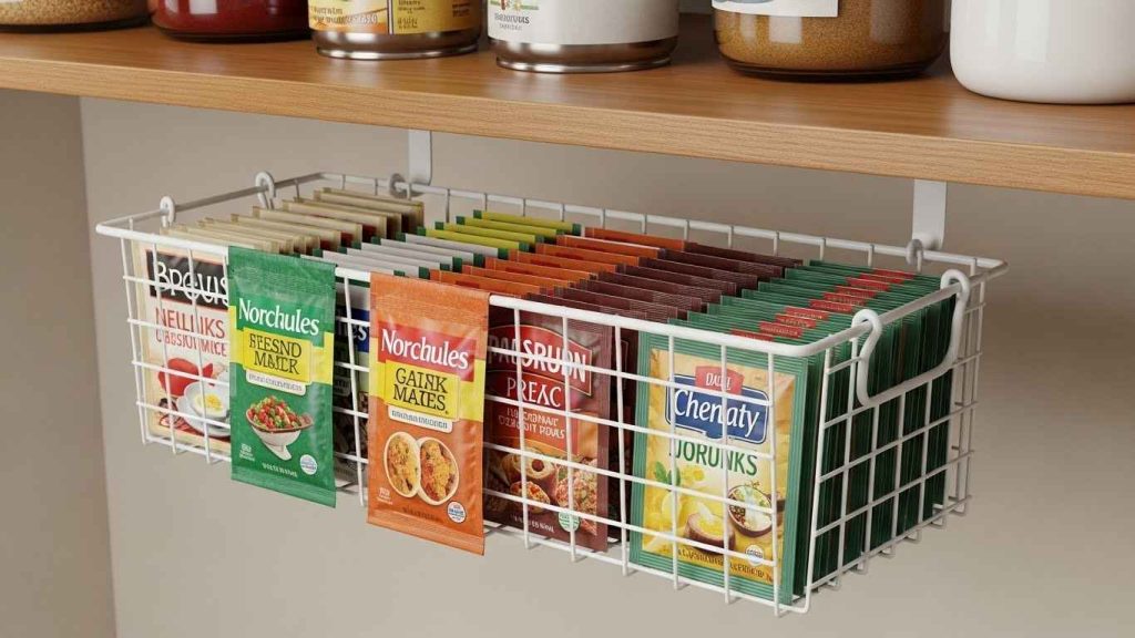 Under-Shelf Baskets for Extra Space