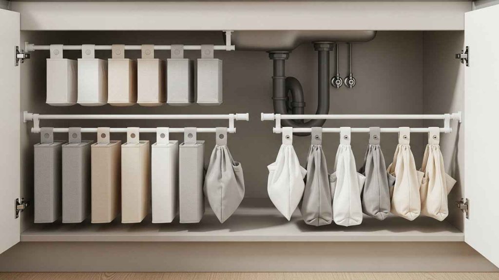 Under-Sink Tension Rod System