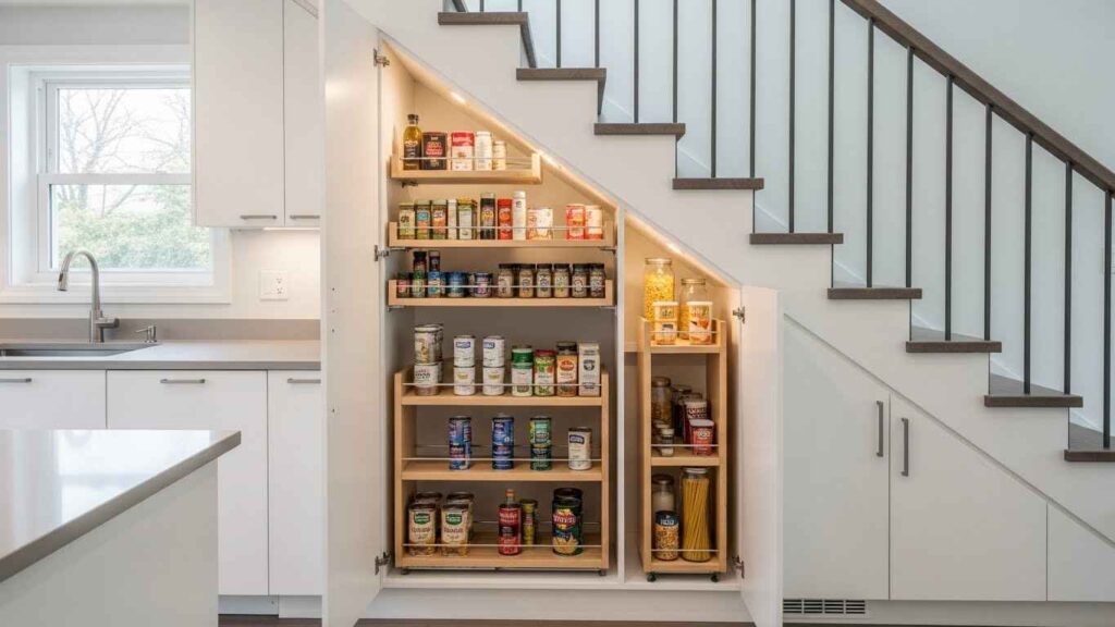 Under-Staircase Kitchen Nooks