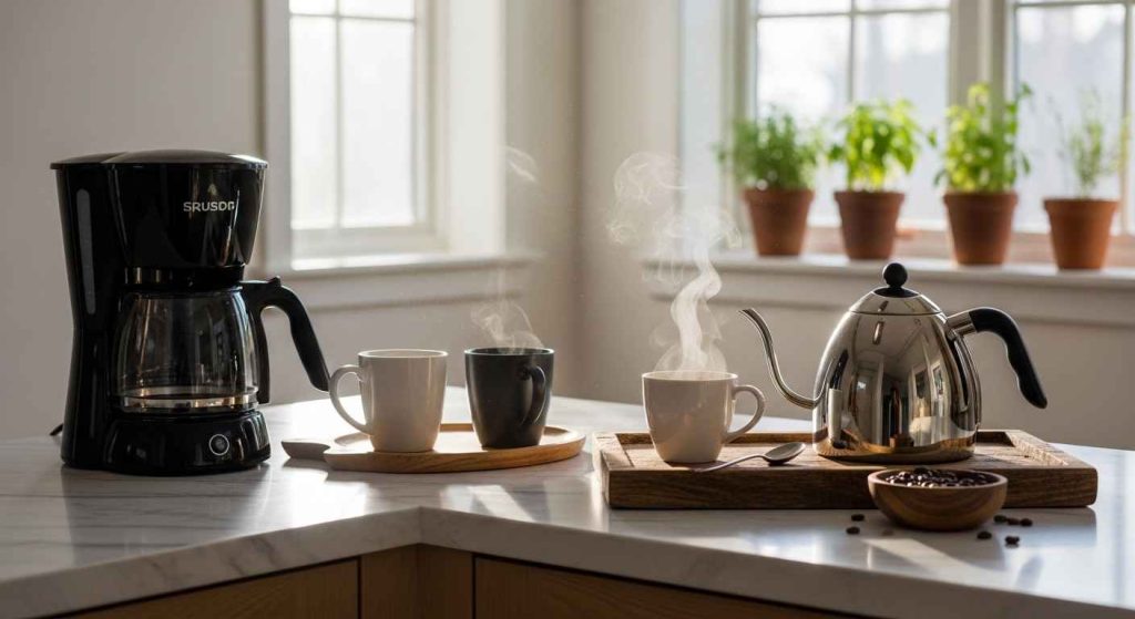 Unwind with a Dedicated Coffee & Tea Bar