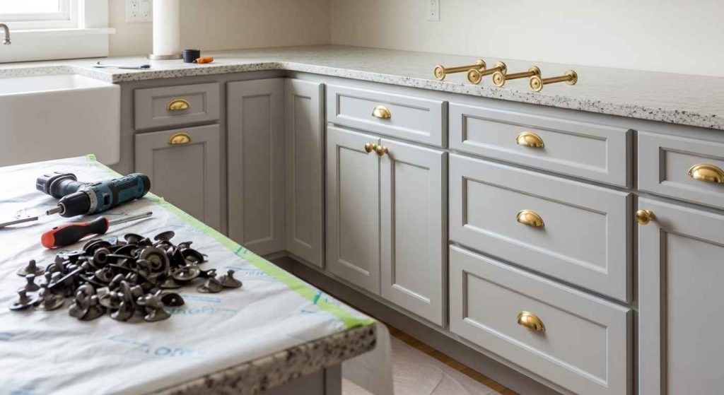 Updating with New Cabinet Hardware