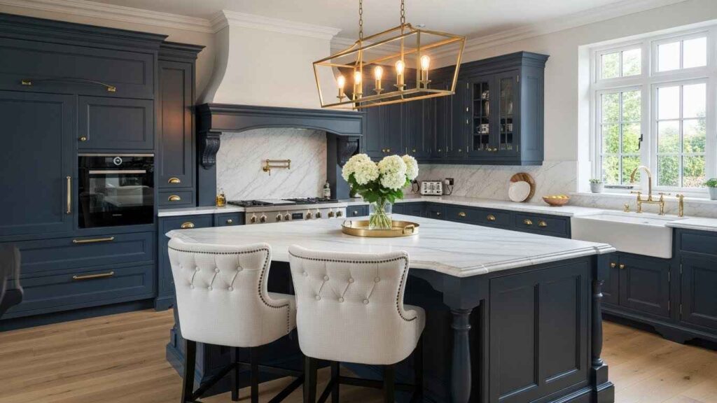 Upholstered White Bar Stool Elegance