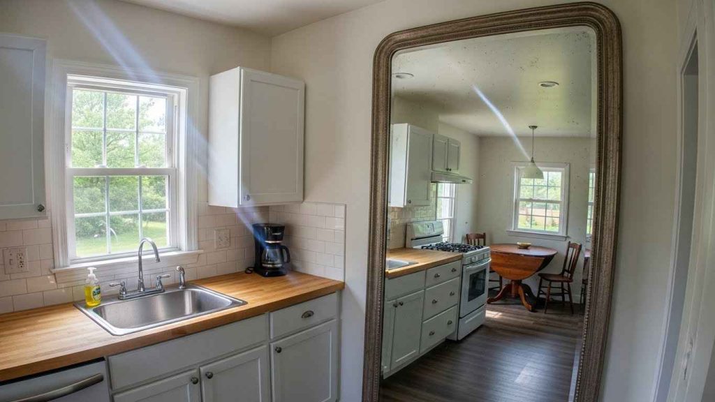 Use Mirrors to Brighten and Enlarge